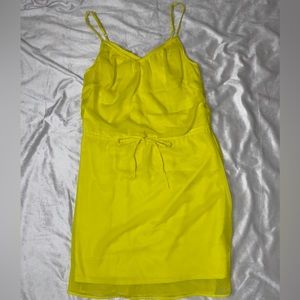 Bright yellow old navy dress